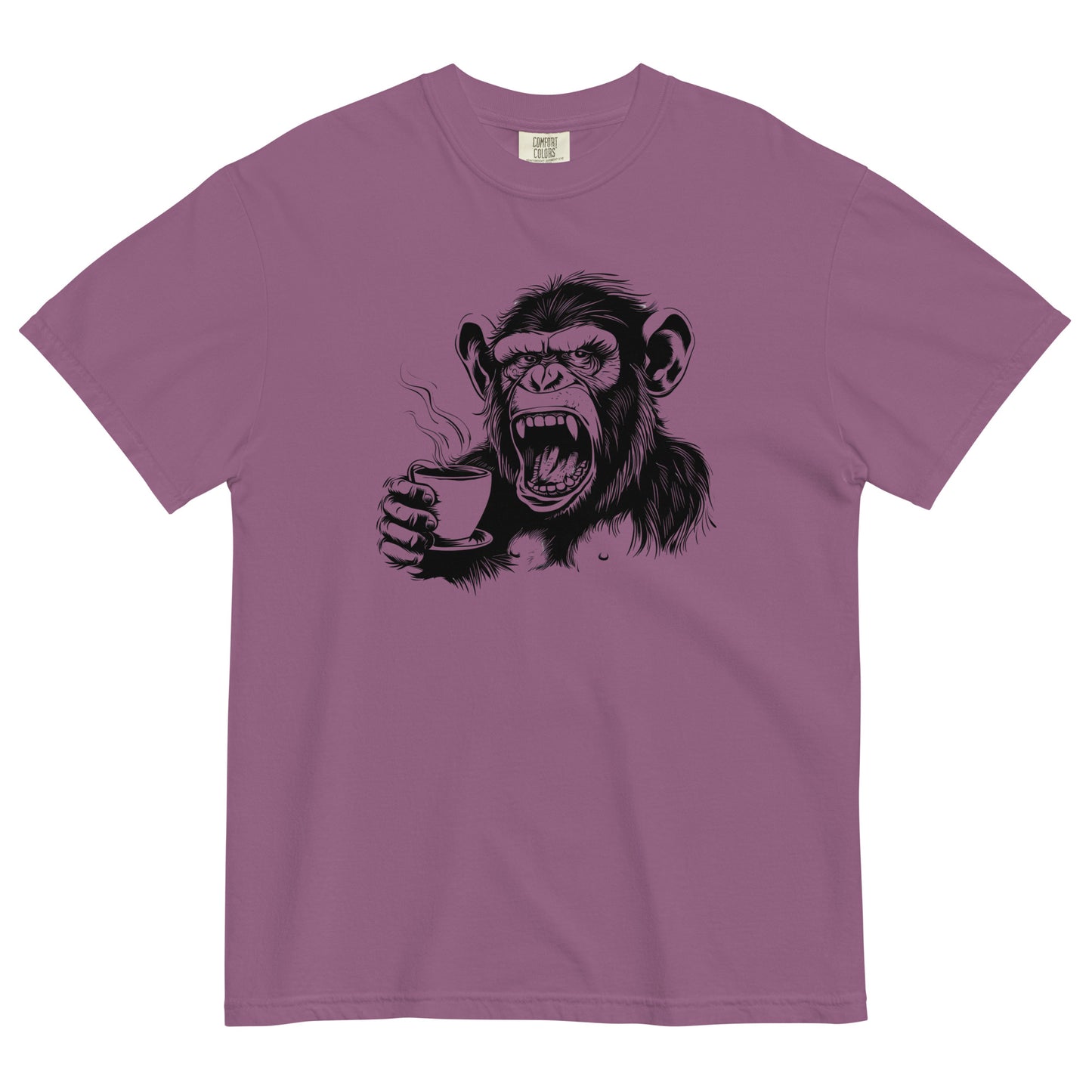 Gorilla Drinking Coffee T-Shirt – Bold Brew for Coffee Lovers