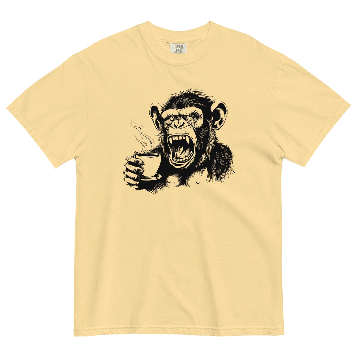 Gorilla Drinking Coffee T-Shirt – Bold Brew for Coffee Lovers