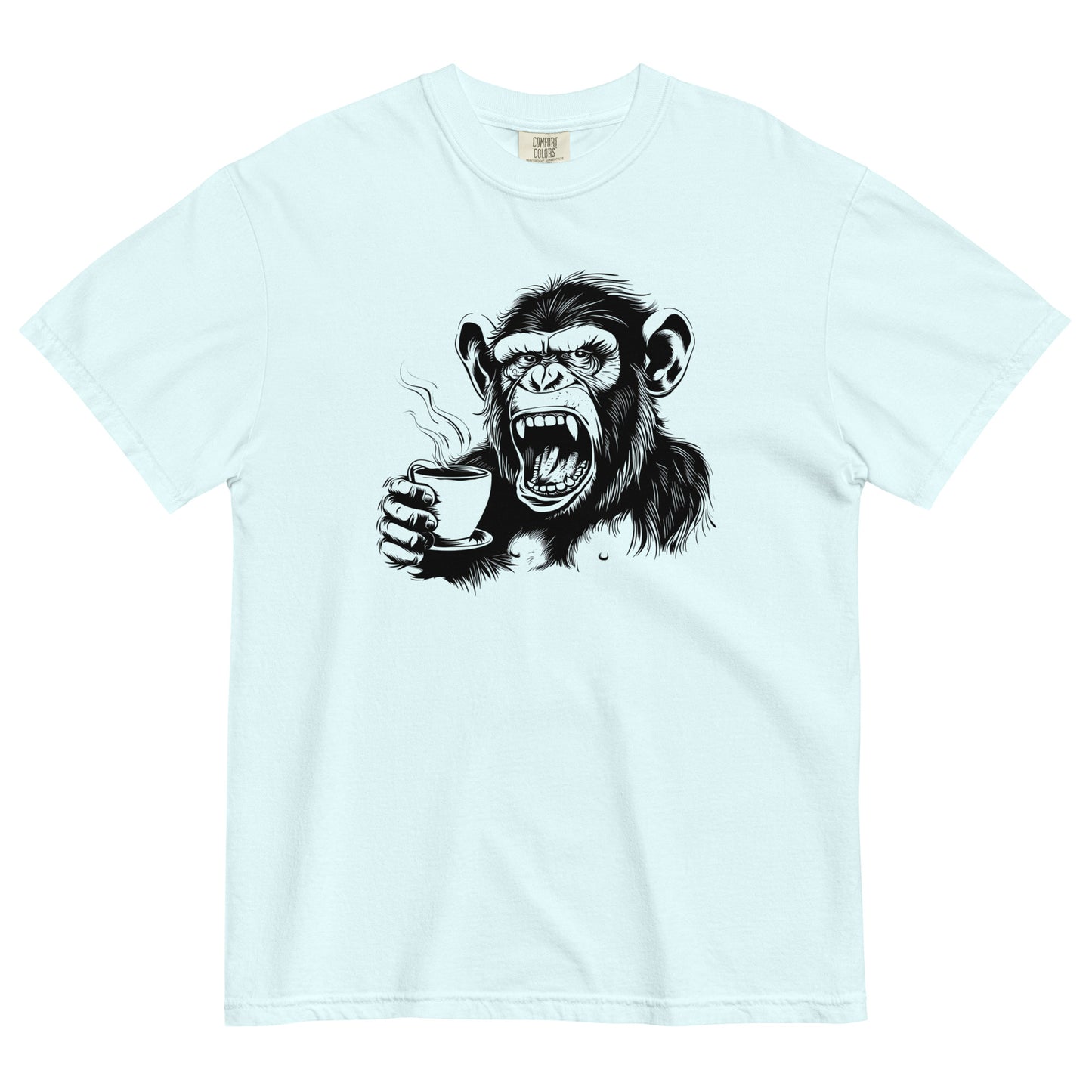 Gorilla Drinking Coffee T-Shirt – Bold Brew for Coffee Lovers