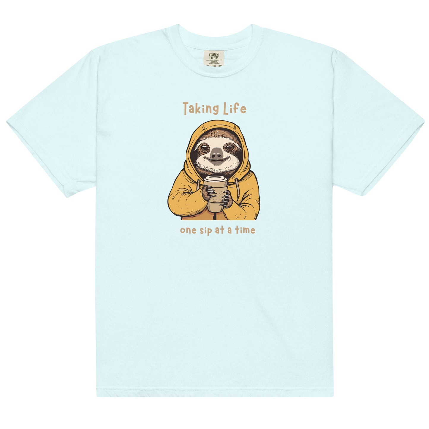 Cute Sloth Coffee T-Shirt – Cozy Style for Coffee Lovers