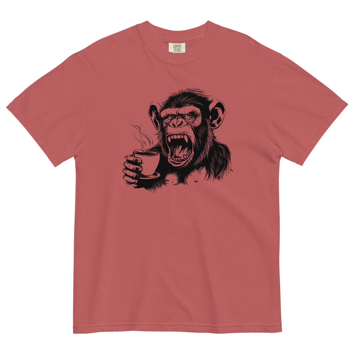 Gorilla Drinking Coffee T-Shirt – Bold Brew for Coffee Lovers