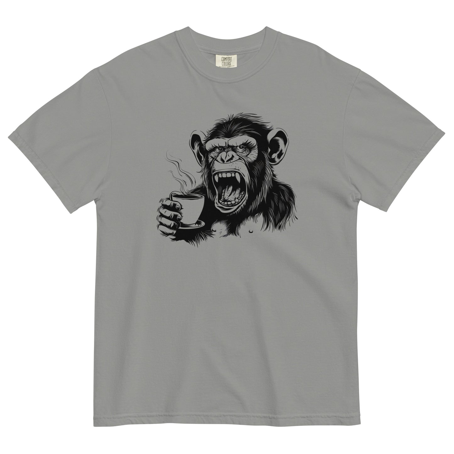 Gorilla Drinking Coffee T-Shirt – Bold Brew for Coffee Lovers