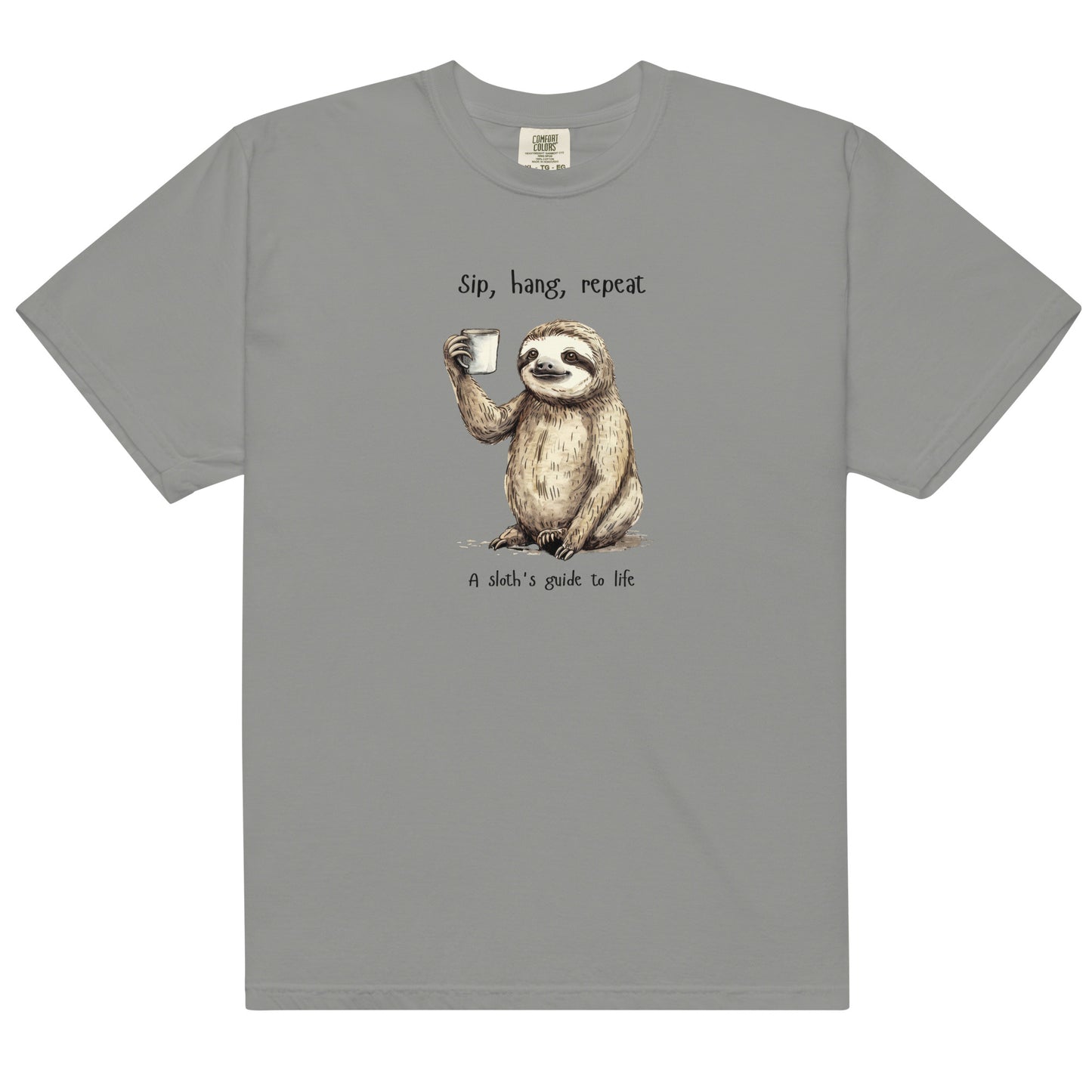 Funny Sloth Coffee Unisex T-Shirt – Sip, Relax, and Smile
