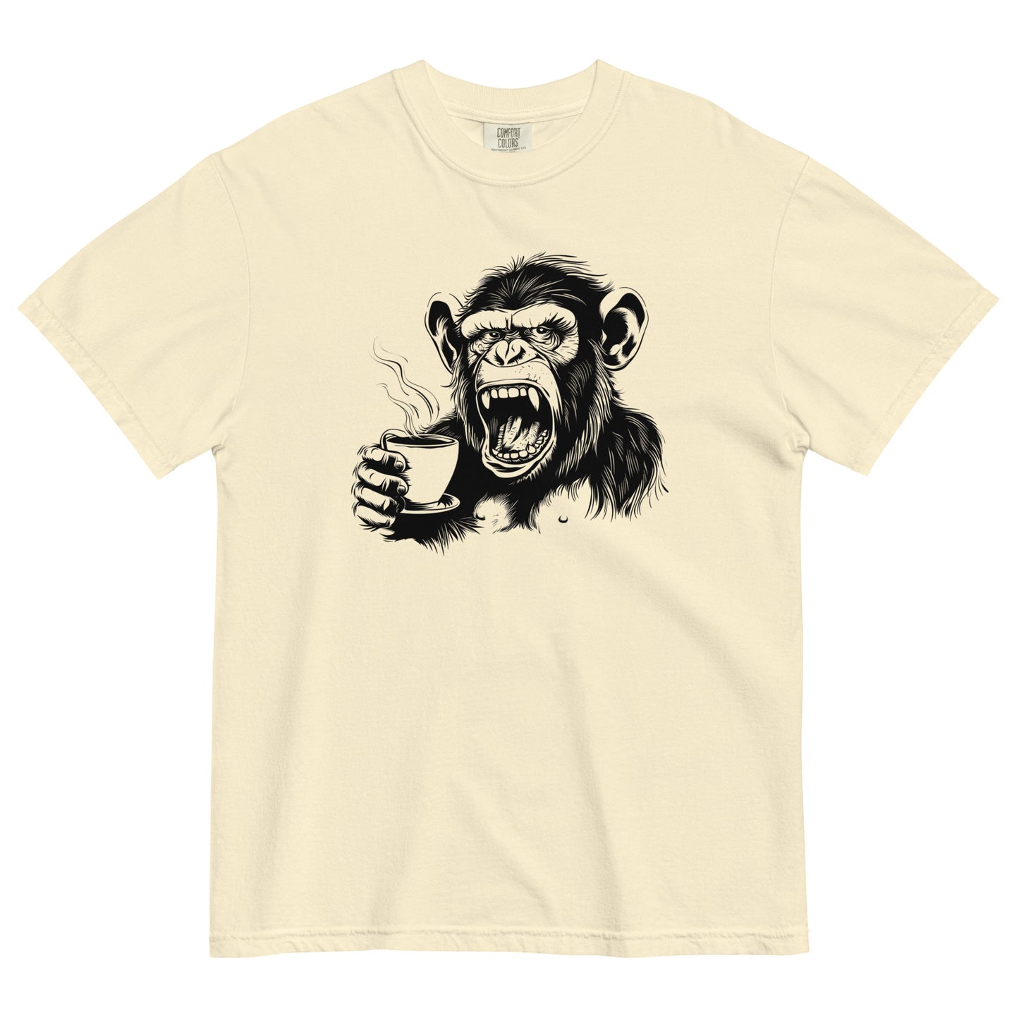 Gorilla Drinking Coffee T-Shirt – Bold Brew for Coffee Lovers