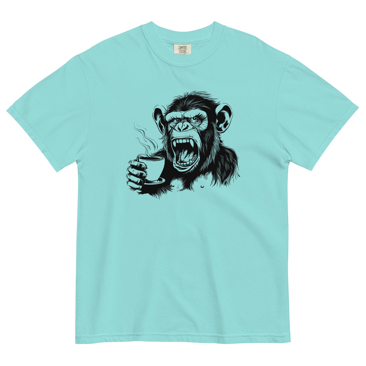 Gorilla Drinking Coffee T-Shirt – Bold Brew for Coffee Lovers