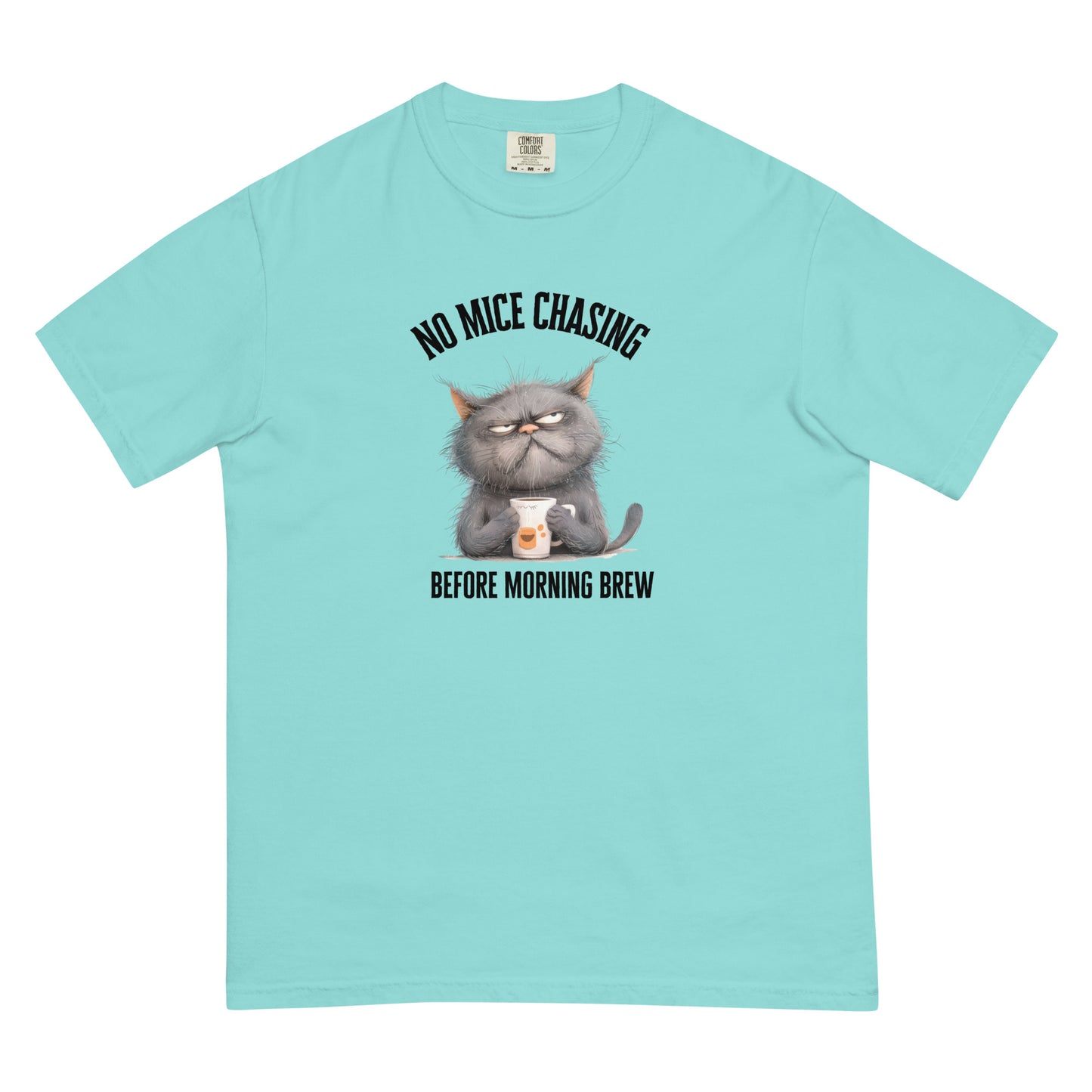 No Mice Chasing Before Morning Brew Cat Coffee Unisex t-shirt