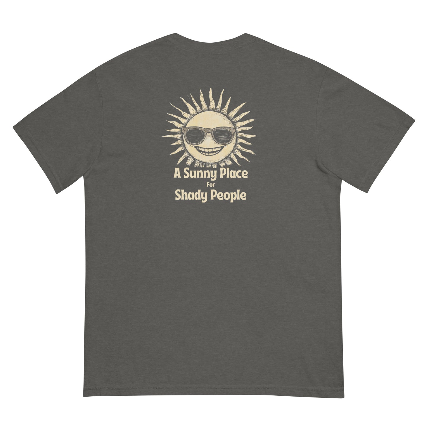 Sunny Place for Shady People Costa Rica Graphic T-Shirt – Retro Grunge Hippy Design