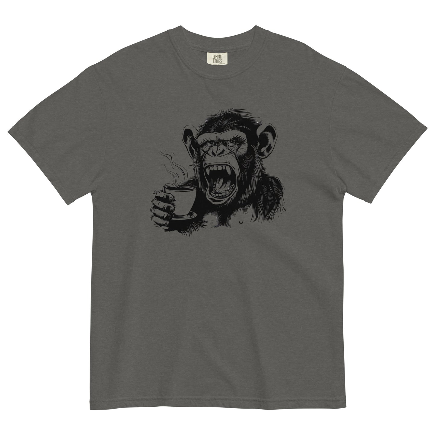 Gorilla Drinking Coffee T-Shirt – Bold Brew for Coffee Lovers
