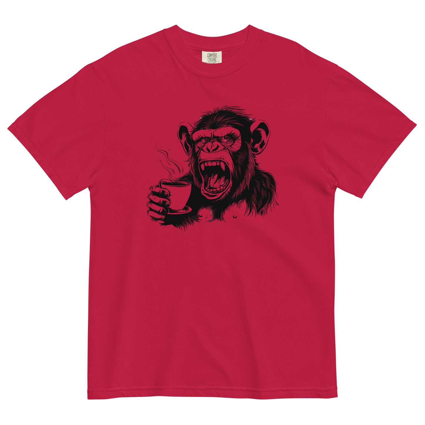 Gorilla Drinking Coffee T-Shirt – Bold Brew for Coffee Lovers