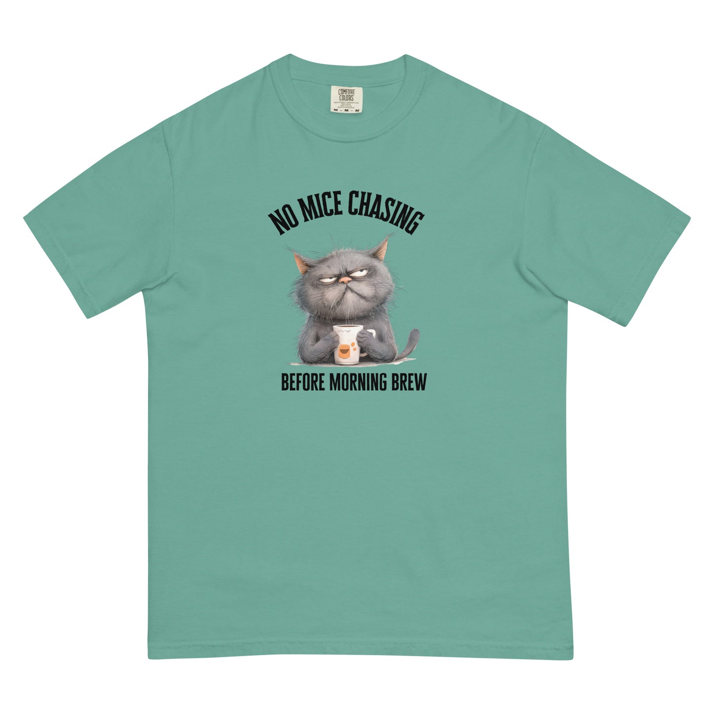 No Mice Chasing Before Morning Brew Cat Coffee Unisex t-shirt