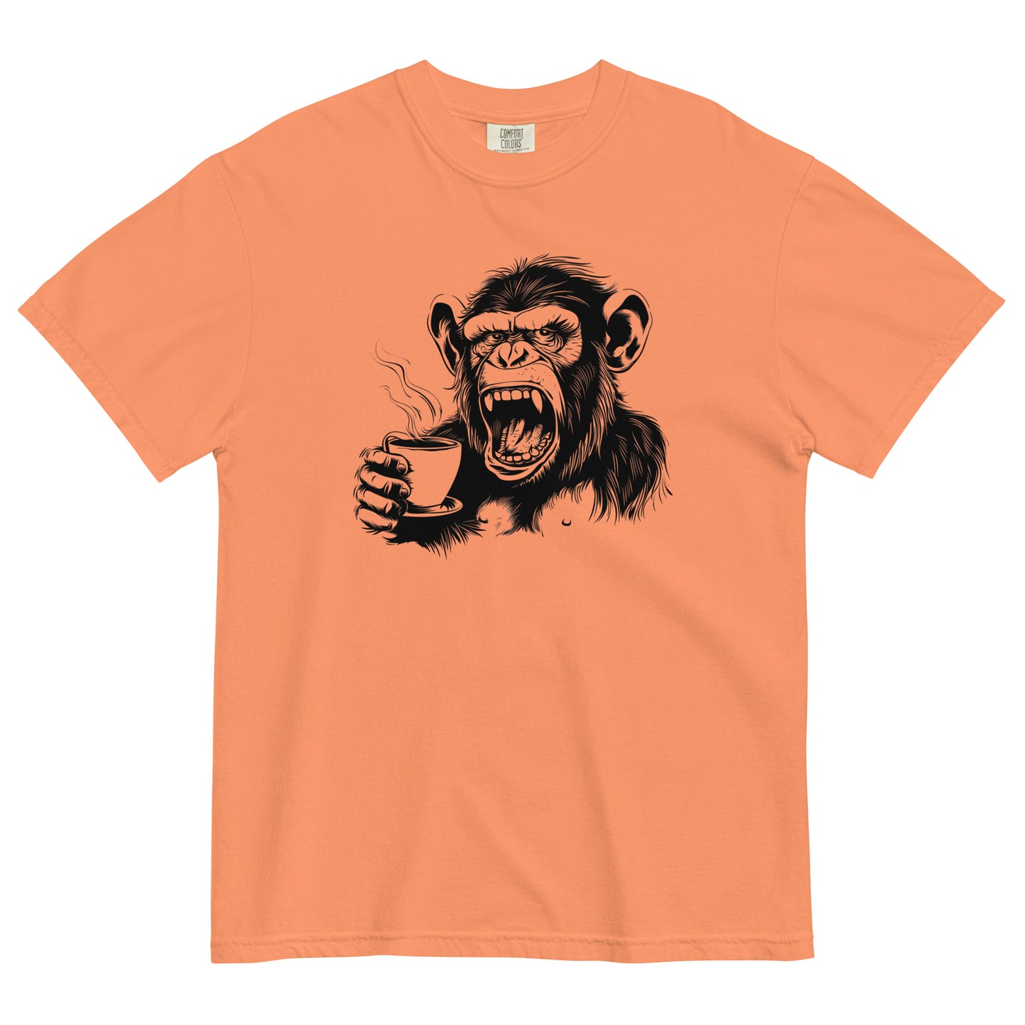 Gorilla Drinking Coffee T-Shirt – Bold Brew for Coffee Lovers