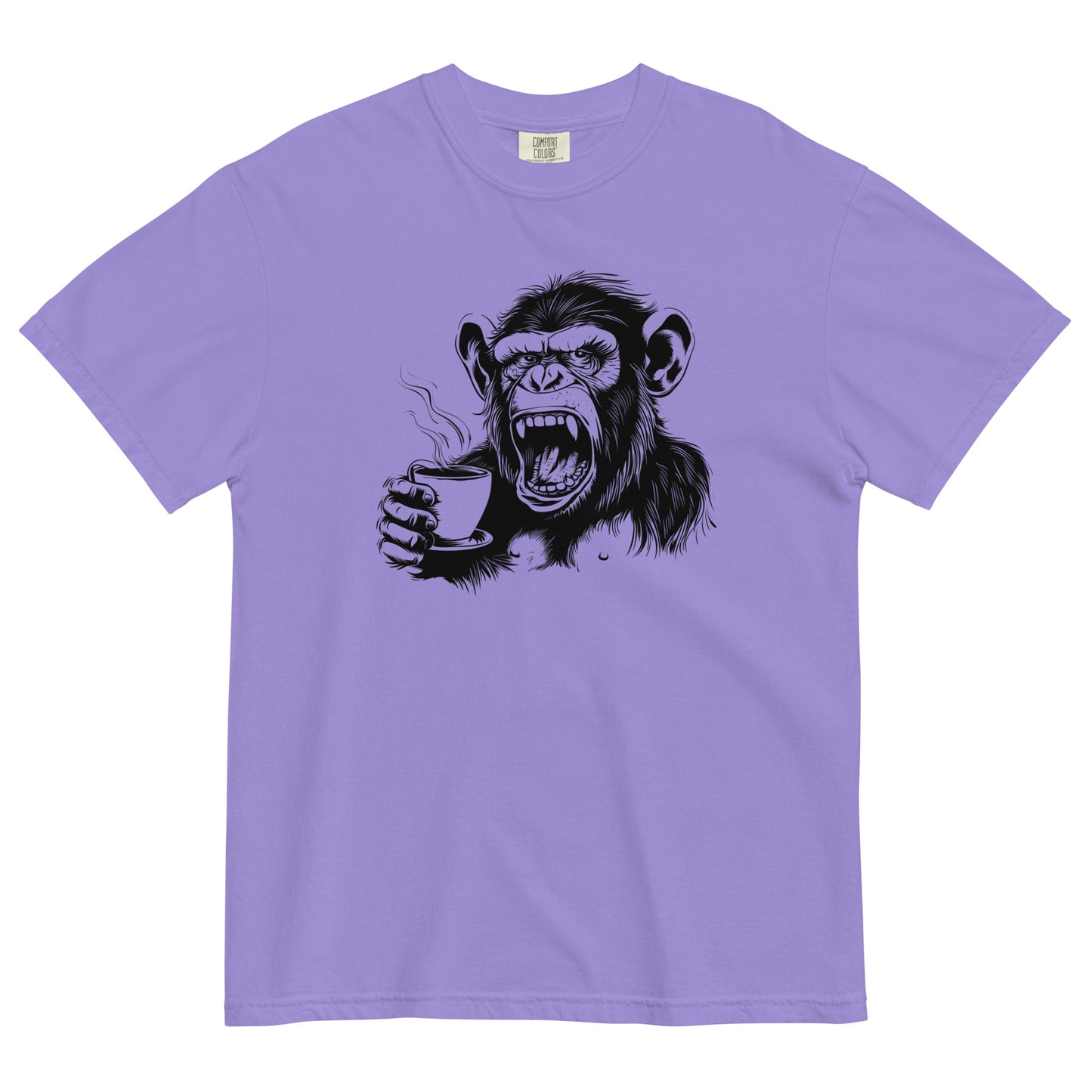 Gorilla Drinking Coffee T-Shirt – Bold Brew for Coffee Lovers