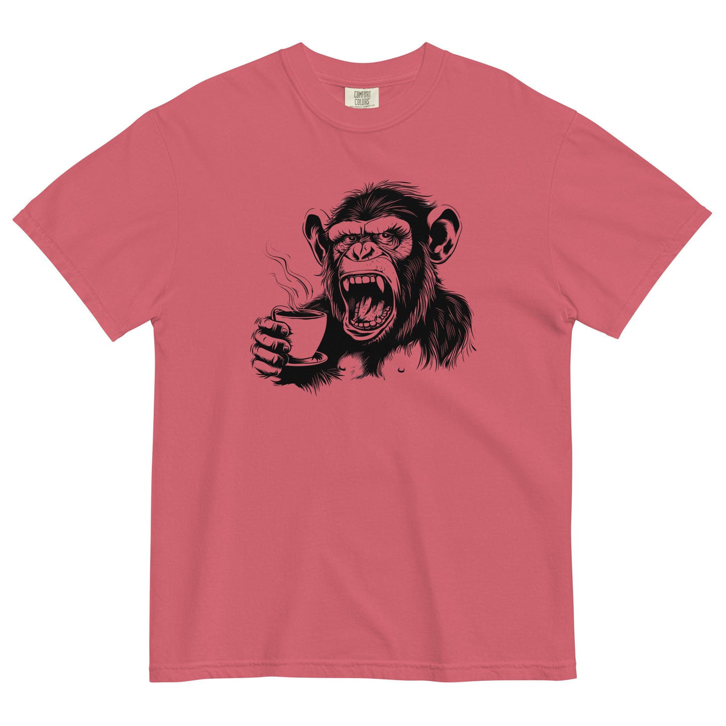 Gorilla Drinking Coffee T-Shirt – Bold Brew for Coffee Lovers