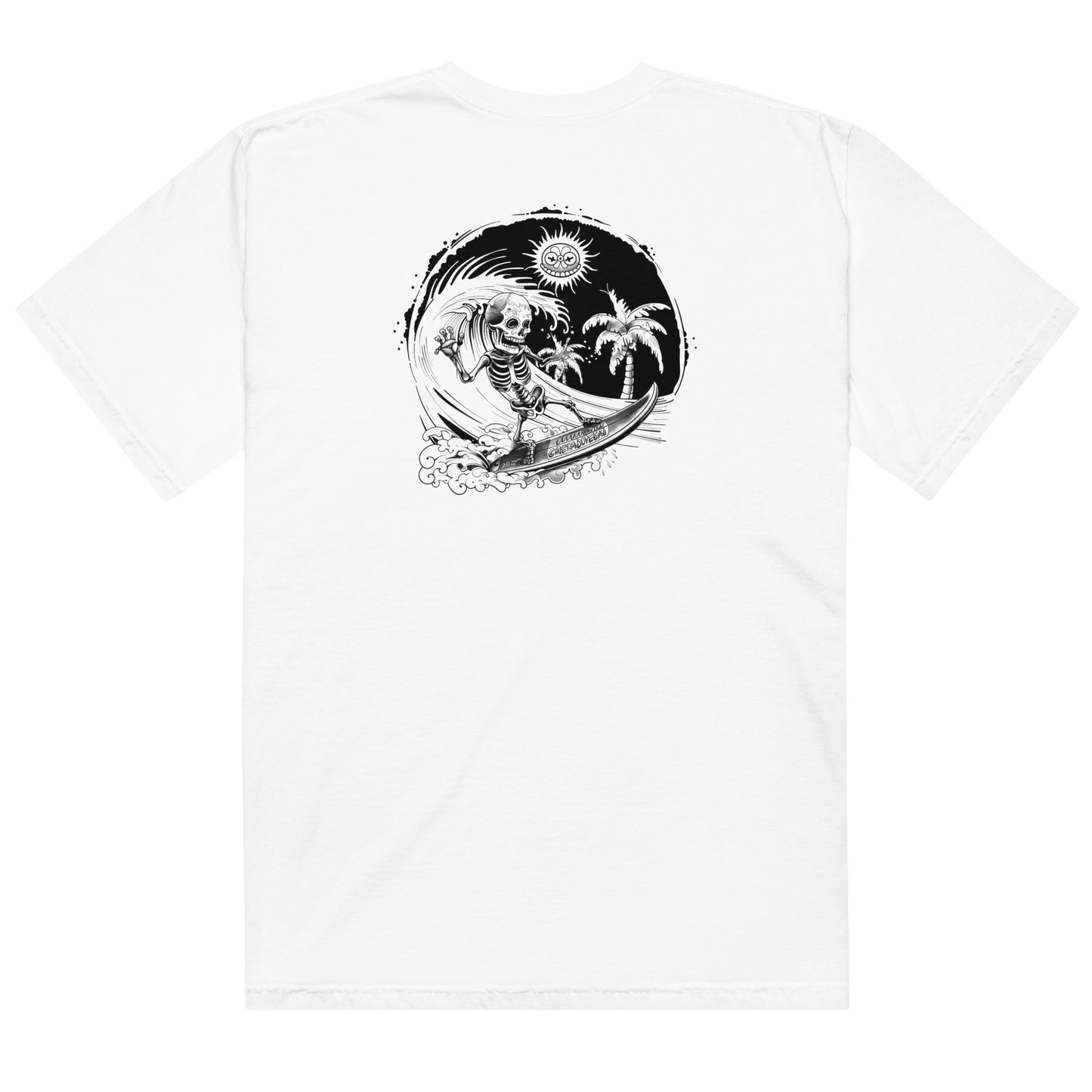 Surfing Skeleton Unisex T-Shirt – Ride the Waves with Bold Style