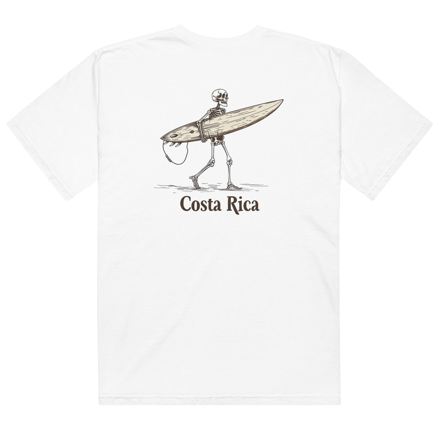Costa Rica Skeleton Surfing Unisex T-Shirt – Ride the Waves with Edge