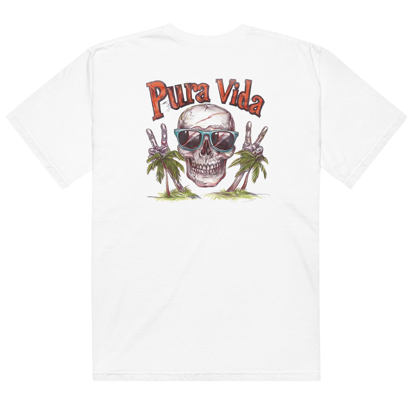 Costa Rica Pura Vida Peace Skull Unisex t-shirt