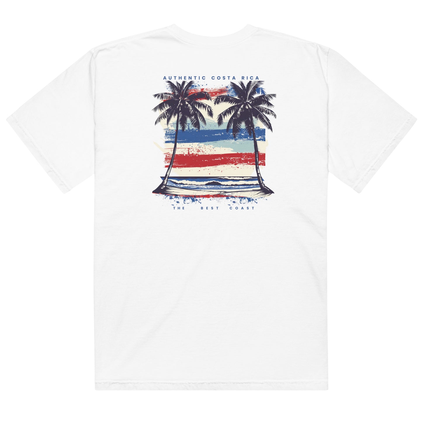 Costa Rica Flag & Palm Trees Unisex T-Shirt – Tropical Pride in Style