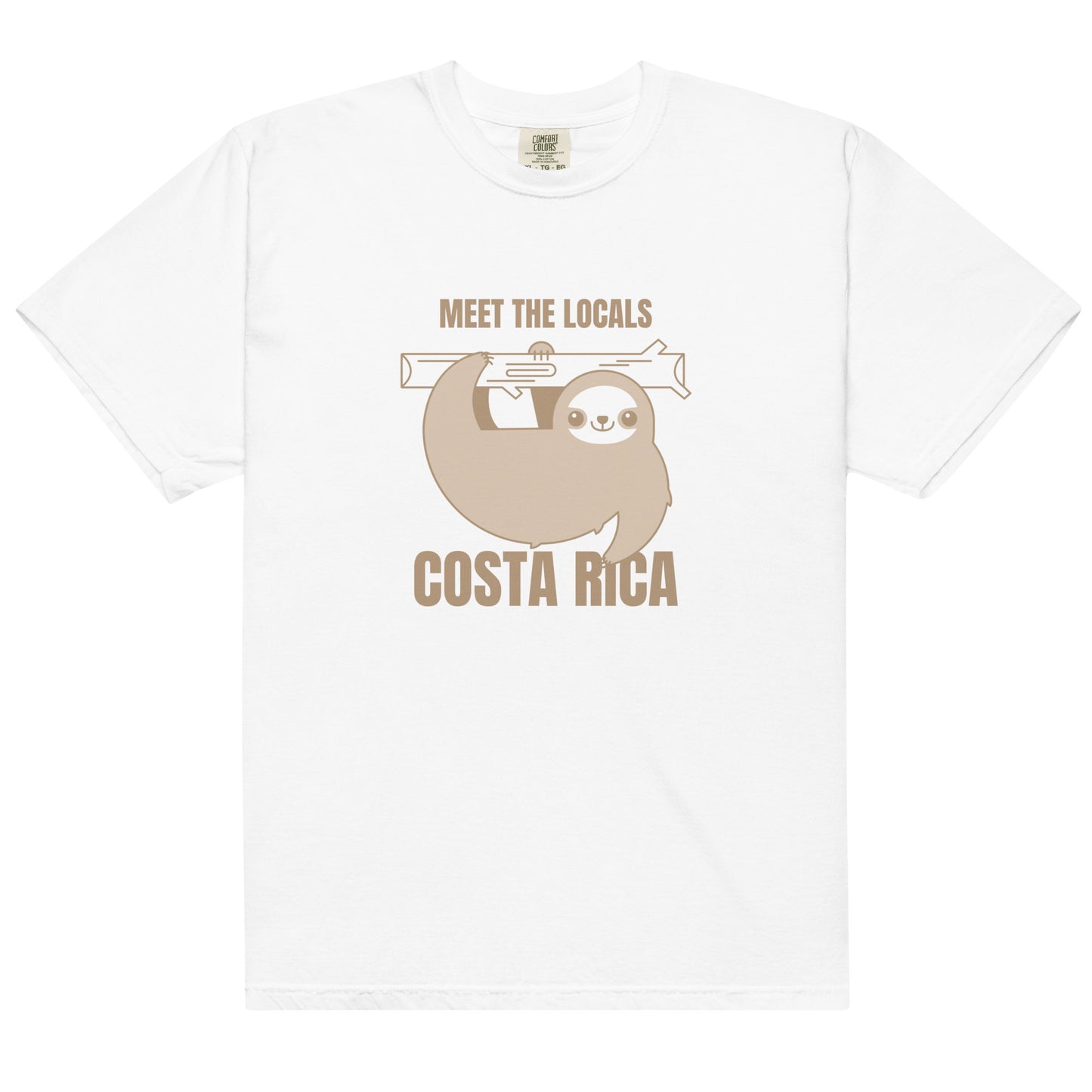 Funny Costa Rica "Meet the Locals" Sloth T-Shirt – Unisex Adventure Tee