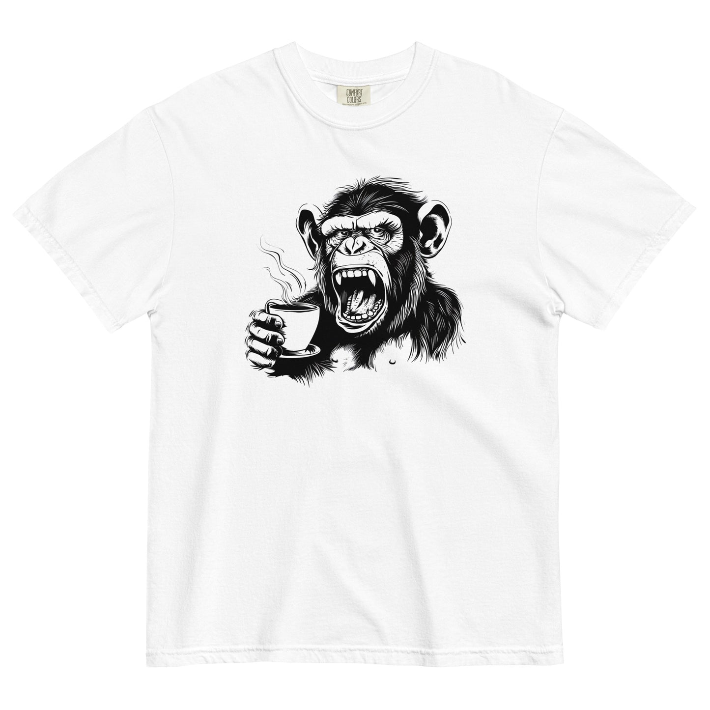 Gorilla Drinking Coffee T-Shirt – Bold Brew for Coffee Lovers