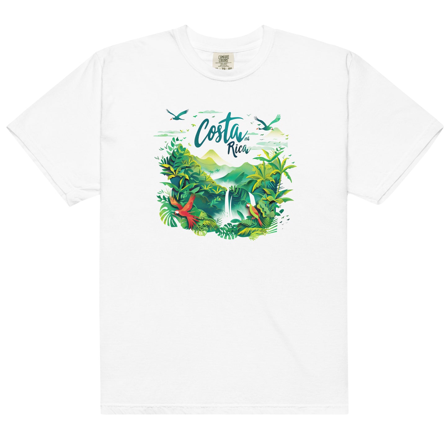 Costa Rica Waterfall Jungle Unisex T-Shirt – Embrace the Wild Beauty