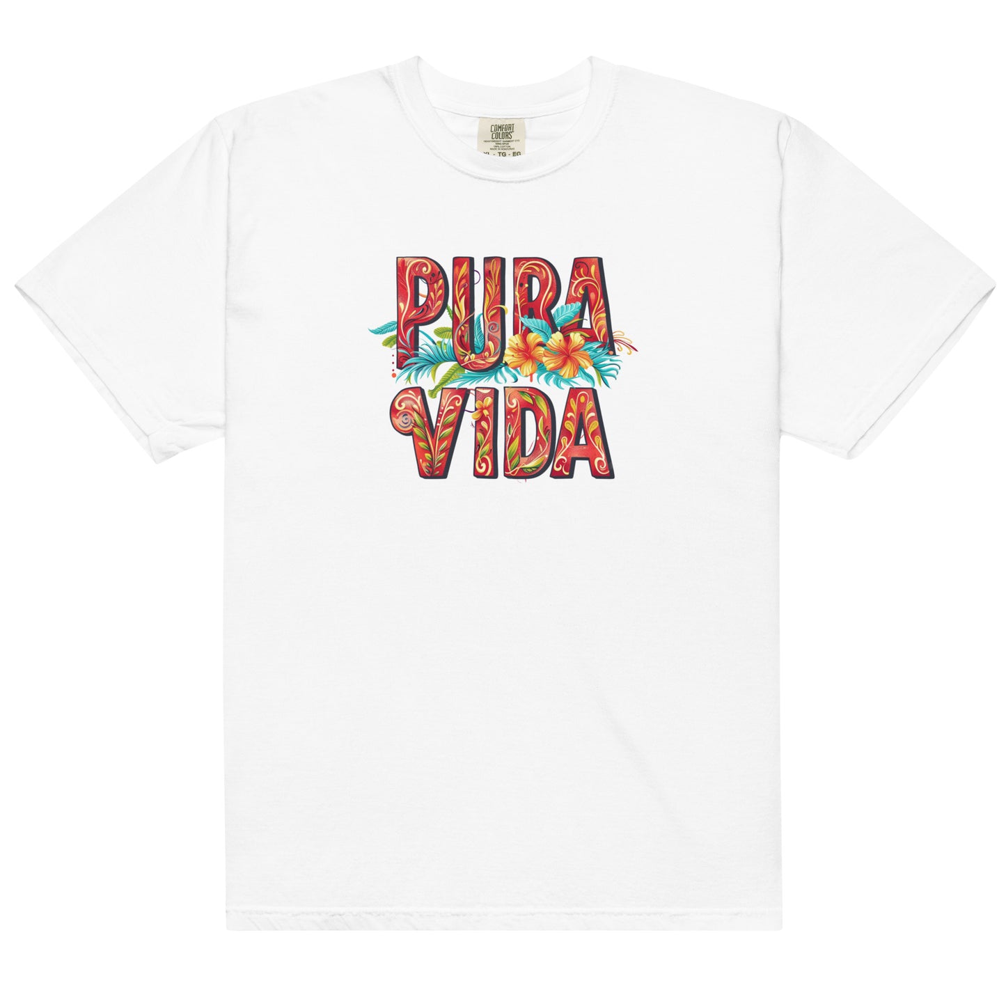 Costa Rica Pura Vida Flower t-shirt - Unisex