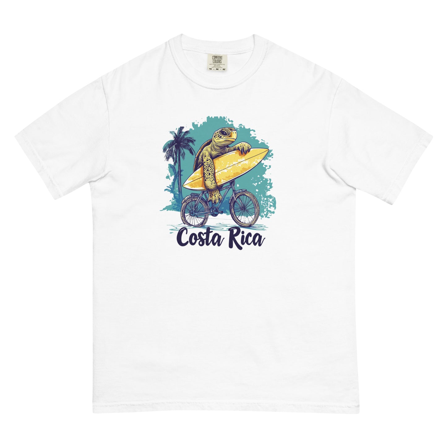Costa Rica Surfing Turtle T-Shirt – Ride the Waves with Tropical Style