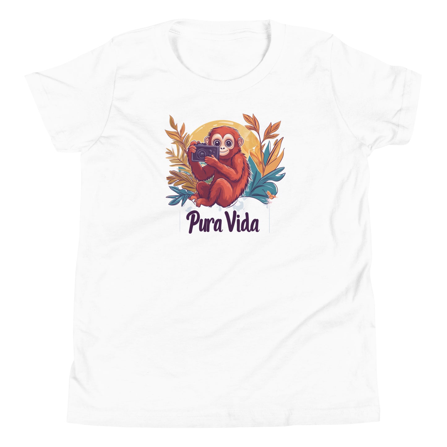 Pura Vida Monkey Photographer Tee: Capture the Wild Moments