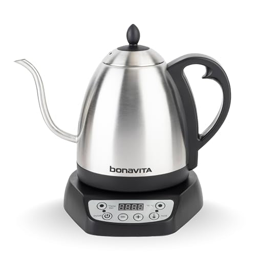 Bonavita 1L Digital Variable Temperature Gooseneck Electric Kettle