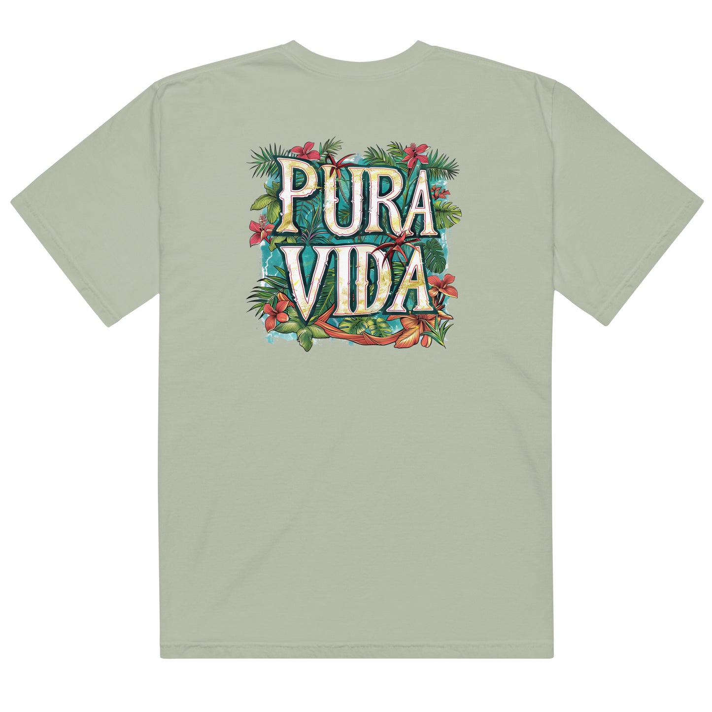 Costa Rica Pura Vida Flower Unisex t-shirt