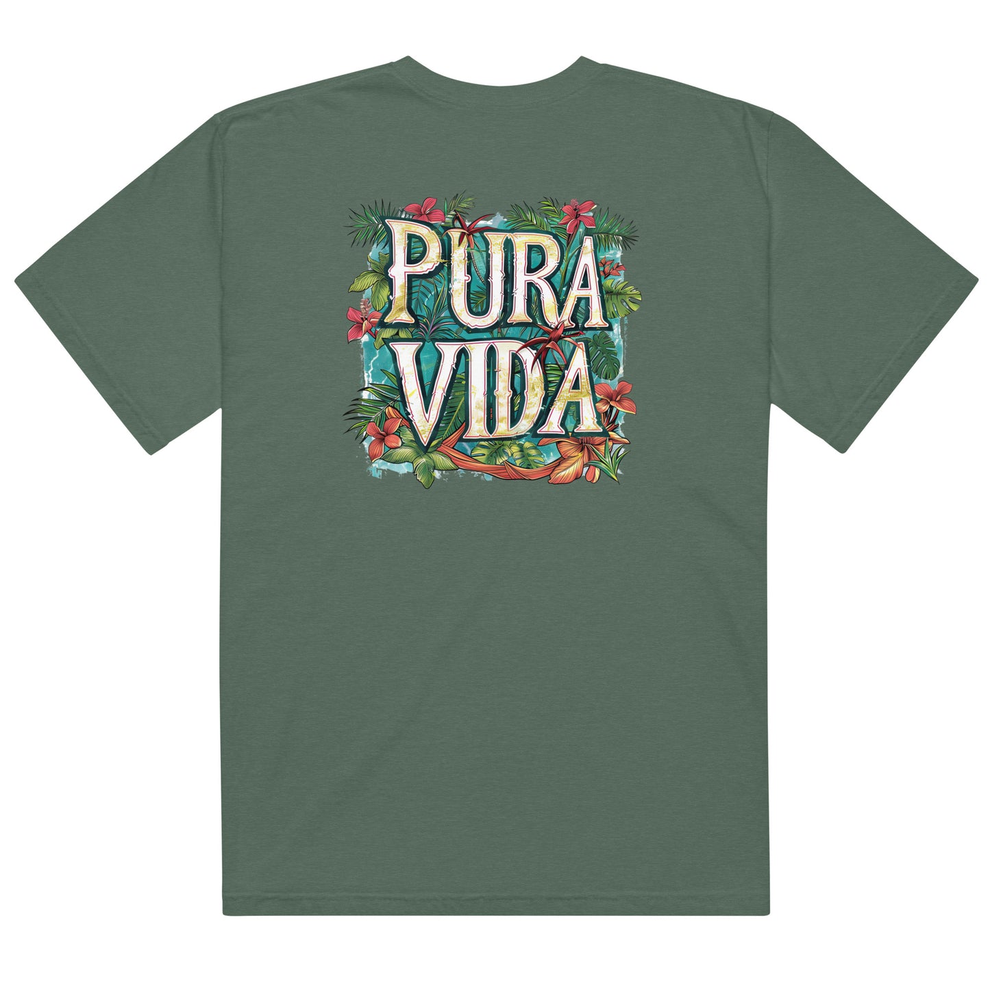 Costa Rica Pura Vida Flower Unisex t-shirt