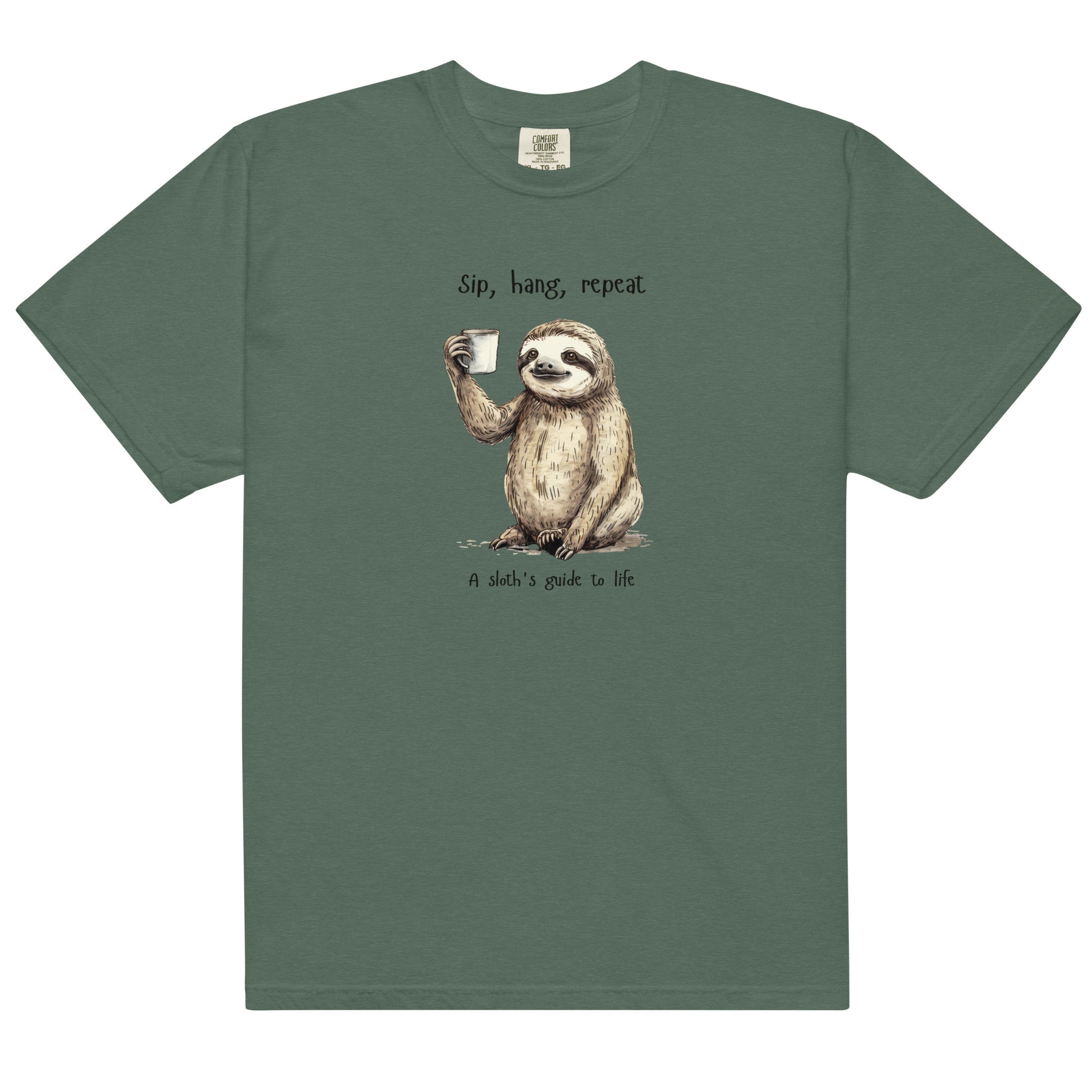 Funny Sloth Coffee Unisex T-Shirt – Sip, Relax, and Smile