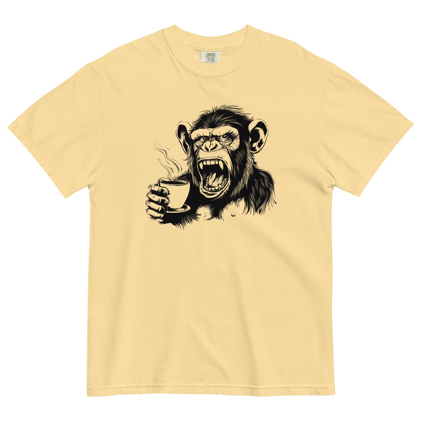 Gorilla Drinking Coffee t-shirt - Unisex