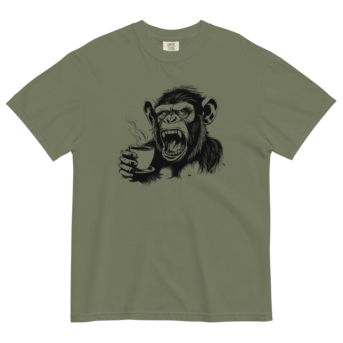 Gorilla Drinking Coffee t-shirt - Unisex