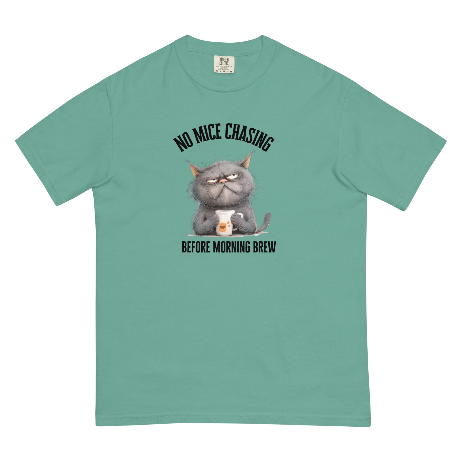 No Mice Chasing Before Morning Brew Cat Coffee Unisex t-shirt