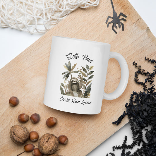 Costa Rica Sloth Slow Pace Coffee Mug