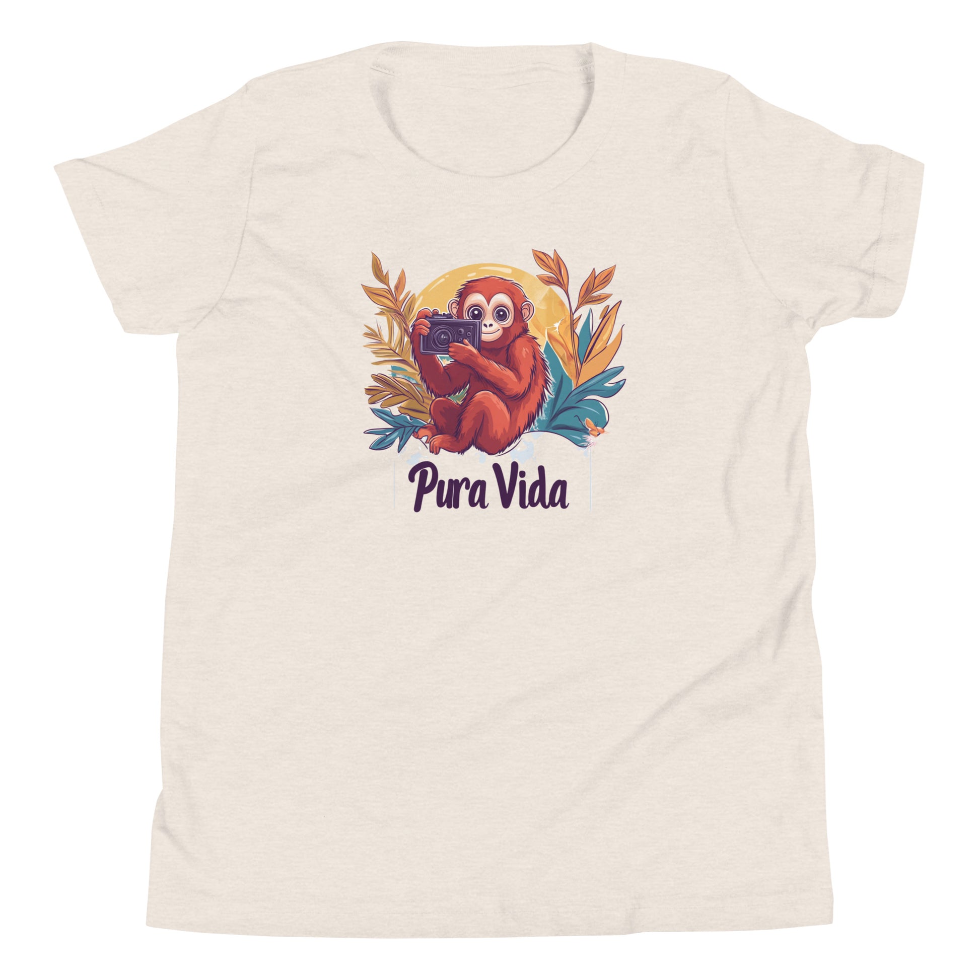 Pura Vida Monkey Photographer Tee: Capture the Wild Moments